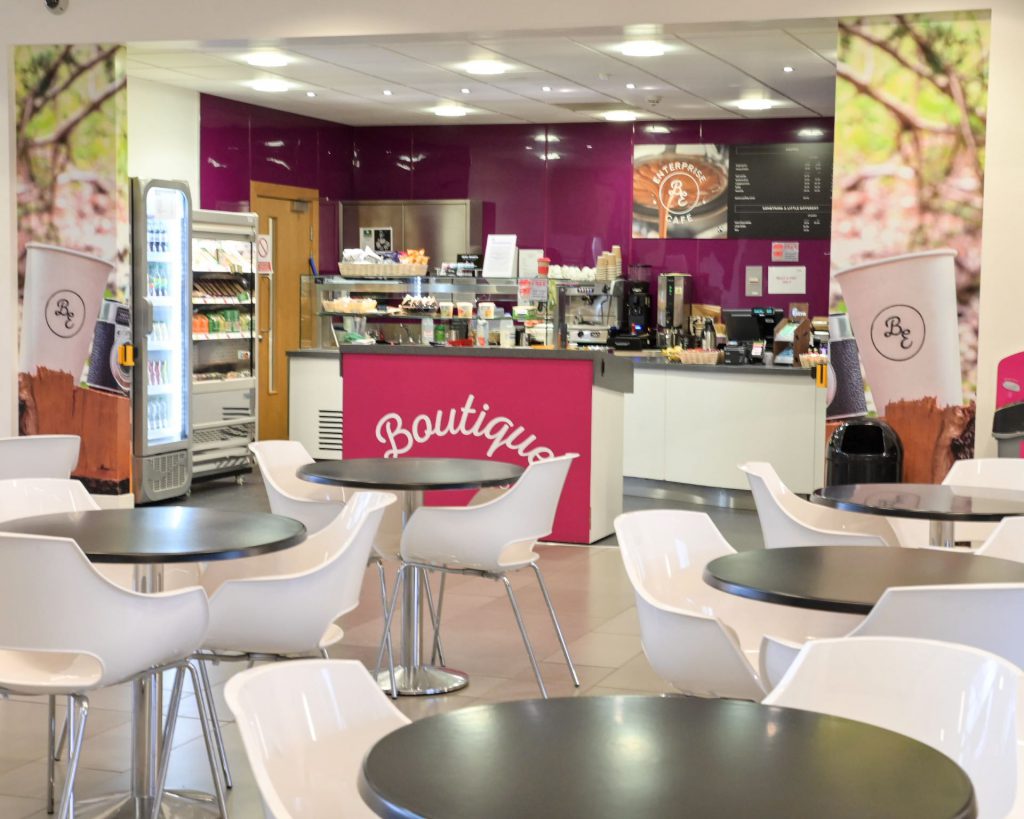 Enterprise Cafe seating