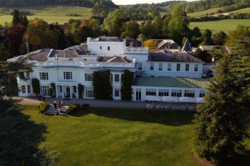 A photo aerial view of Henley Business School campus