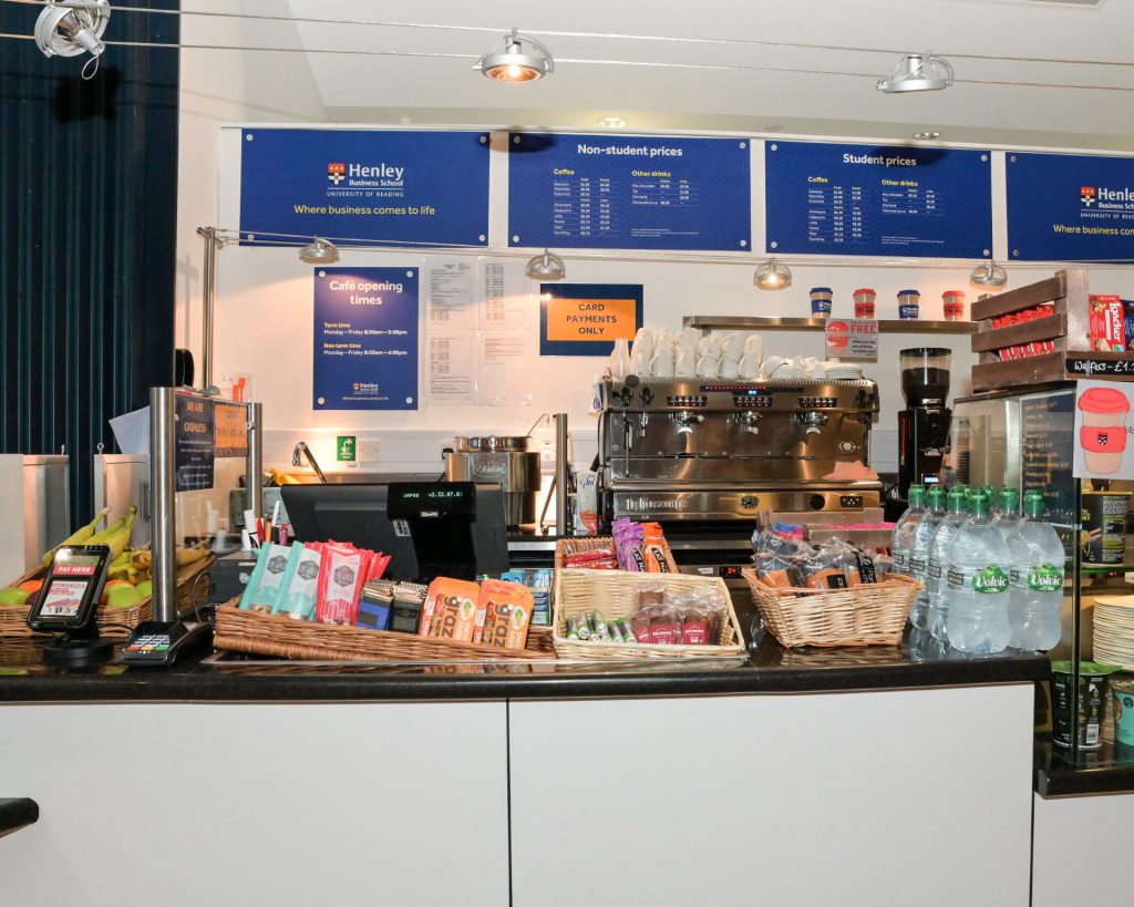Henley Business School cafe counter