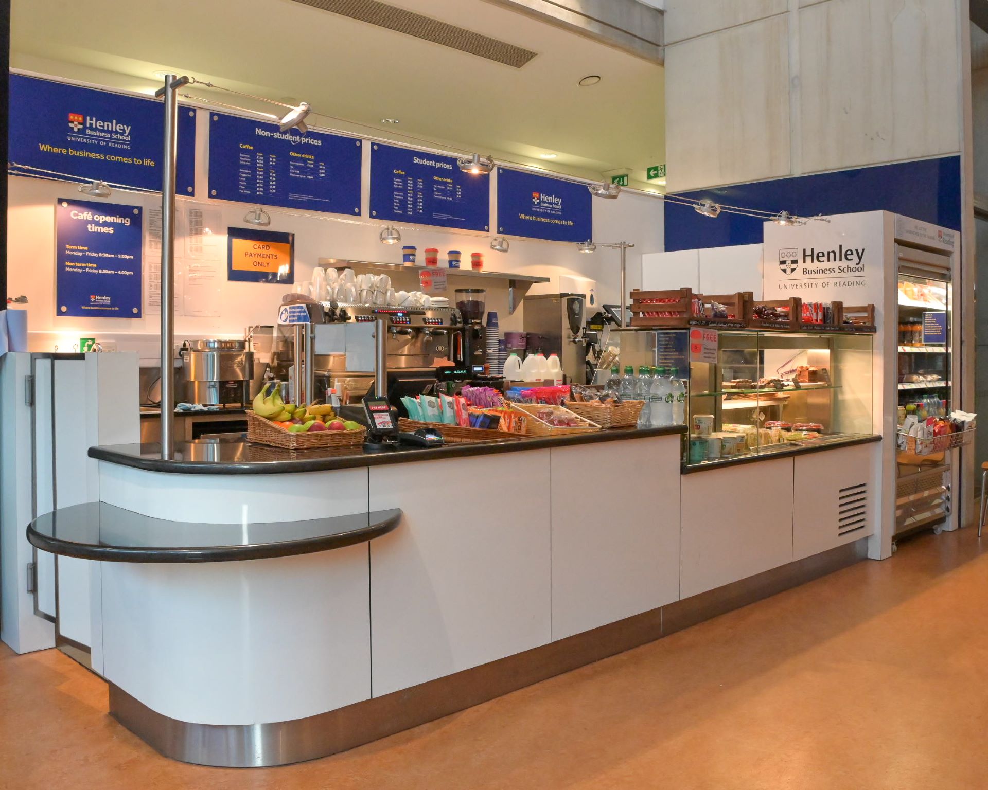 A photo of Henley Business School cafe