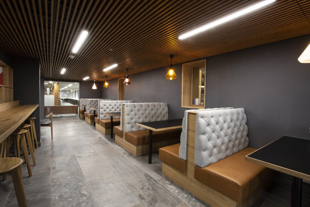 Library cafe seating