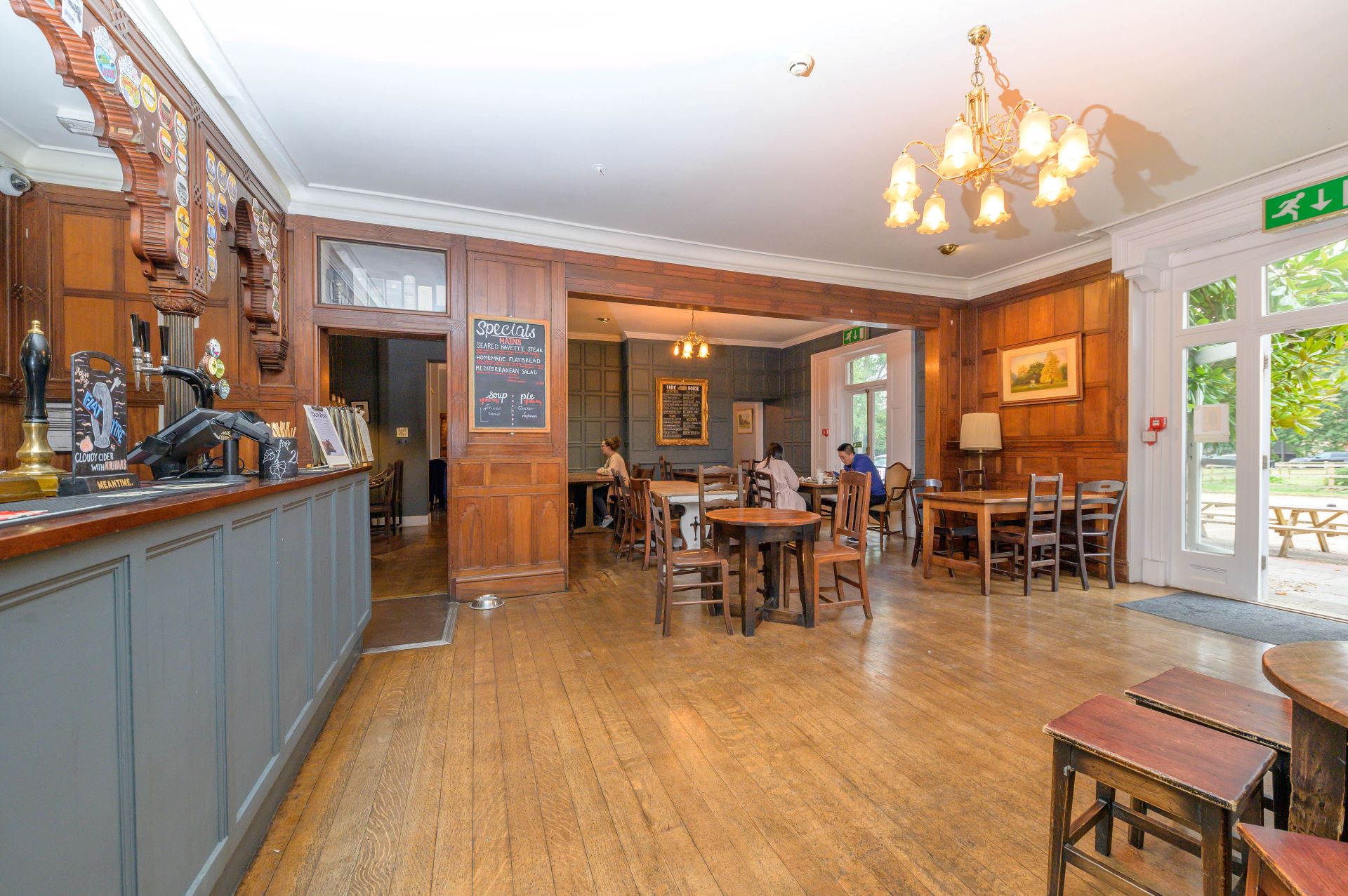 An inside photo of Park House bar