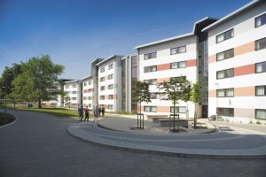 An outside photo of University of Reading halls acommodation